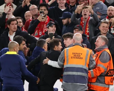 Diego Simeone, Liverpool's Home Ground and Some Shouting in the Stadium